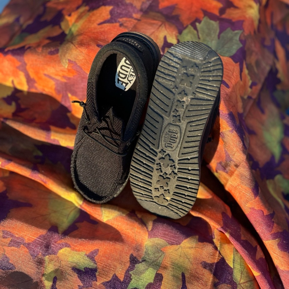 Hey Dude Kids Black Sneakers